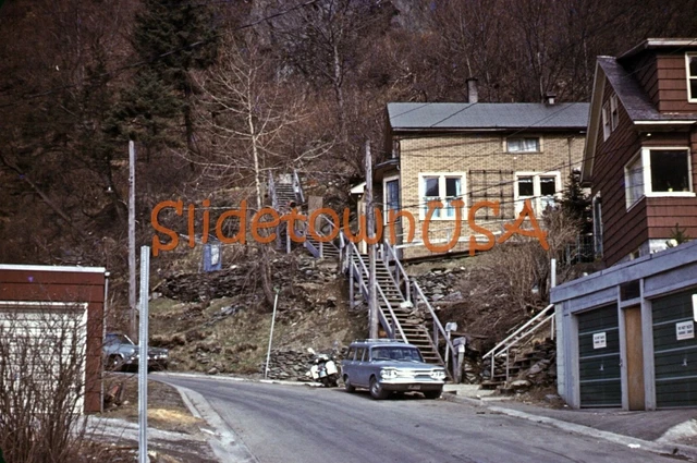 Vtg 1960's Orig Photo Slide Street Scene Juneau Alaska X1S105