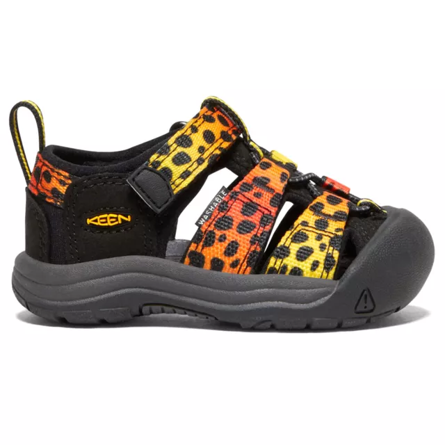 Keen Newport H2 Cheetah Sport  Toddler Girls Black Casual Sandals 1026590