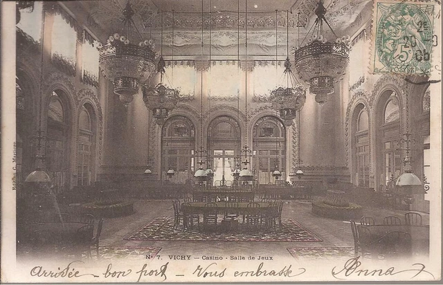 CPA 03 VICHY..   VUE GENERALE.DU CASINO...ECRITE.EN 1905 TBE (ref 45)