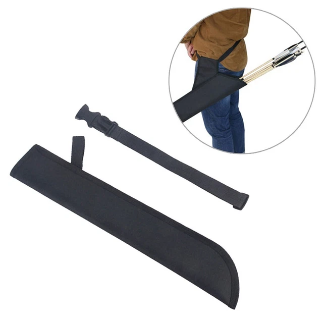 Carquois Latéral Léger ElTORO Youth Noir - 2 Tubes Pour Flèches, Cordura, Droitier - Idéal Tir à L'arc