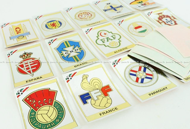 LOT 10 STICKERS PANINI WORLD CUP MEXICO 86 RECUPERATION REMOVED TBE LOT 11