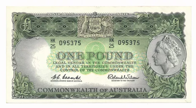 Australia 1 Pound Coombs-Wilson Reserve R.34 aEF Note