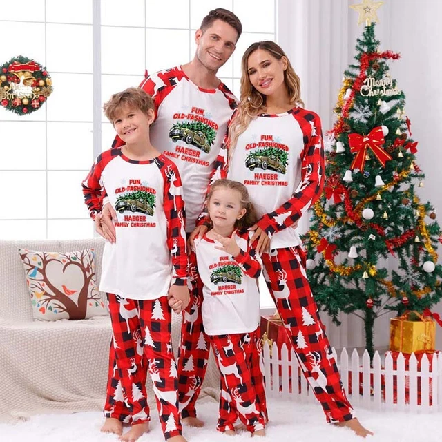 New Christmas PJs Adult Kids Baby Pet Xmas Nightwear Family Matching Pyjamas Set