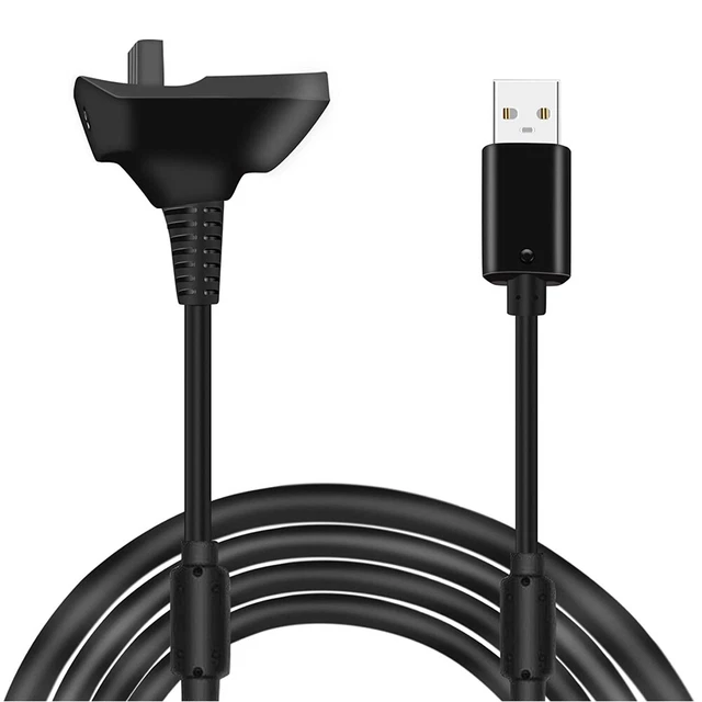 Câble de recharge USB pour la manette sans fil XBOX 360/360 Slim - 1,5m 4800 mAh