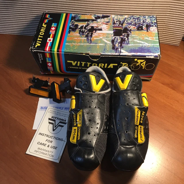 Vittoria World Champion Stephen Roche Cycling Shoes Size 38 with Box