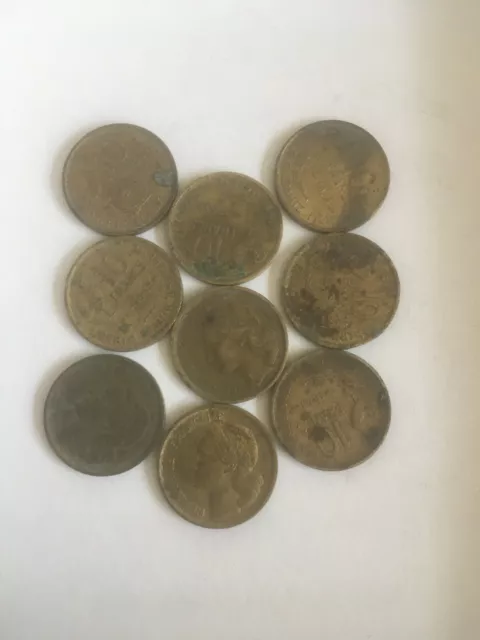 lot de 11 pièces de 10 francs coq Guiraud