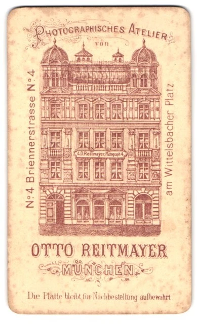 Fotografie Otto Reitmayer, München, Briennerstr. 4, Ansicht München, Außenfasad