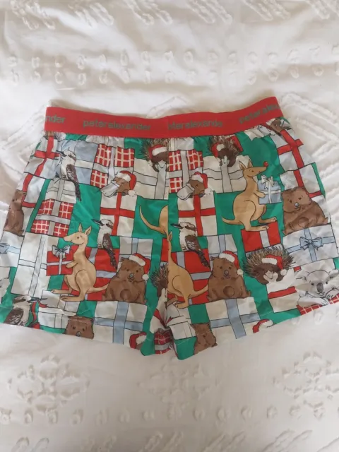 Peter Alexander Kids Aussie Animals Christmas Pyjama Shorts Size 14 Unisex