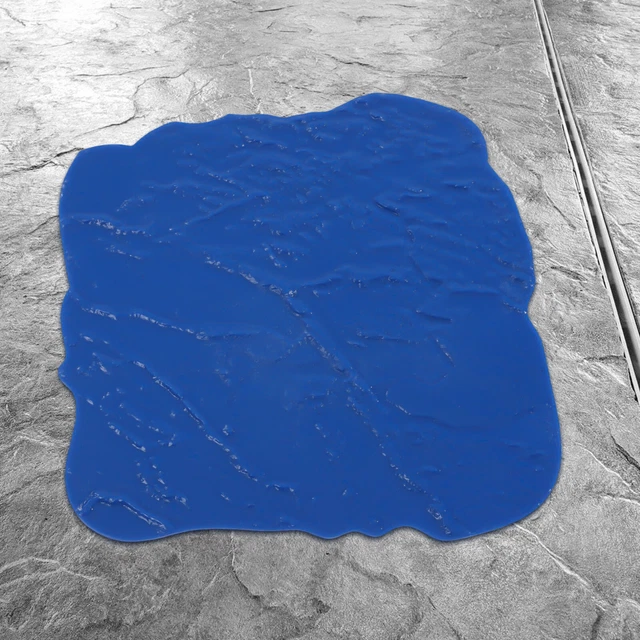 PU Seamless Texture Stamps Concrete Cement Stamps Mats Skin 18" X 18"  Blue