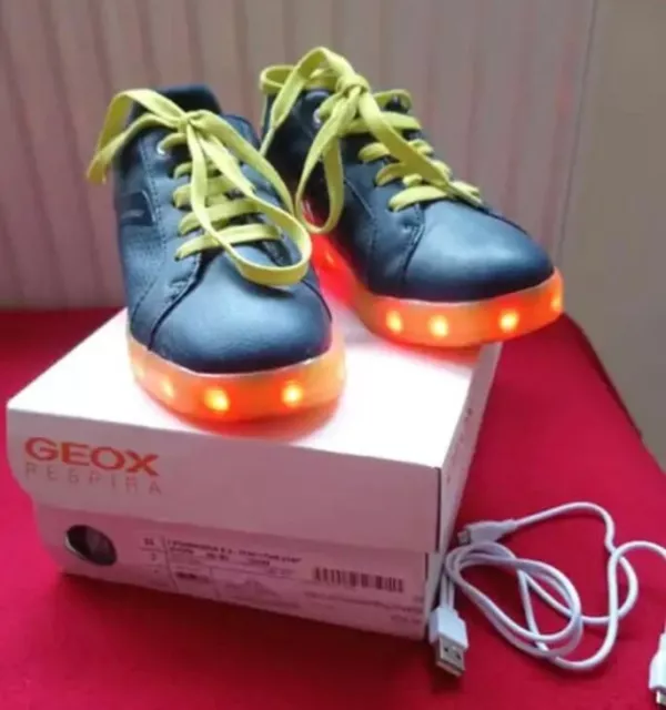 Boys Clarks Geox Light Up Trainers