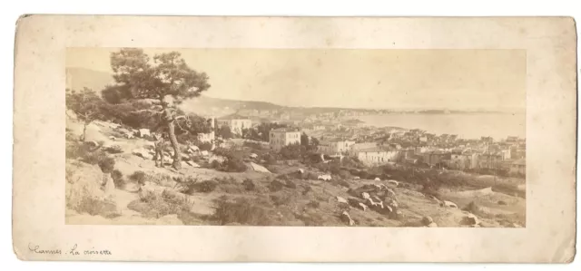 Cannes. La Croisette. Photo du XIXème siècle.