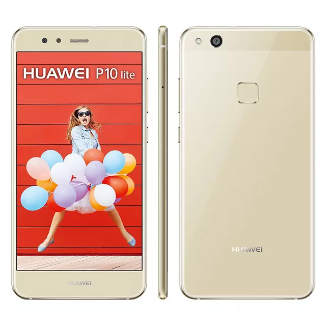 Huawei P10 Lite 32 Go 4 Go ram dual sim LX1A Gold excellent état garanti 12 mois