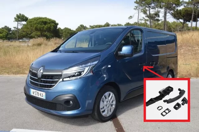 poignée et Mécanisme de porte coté conducteur Renault Trafic III Fiat Talento