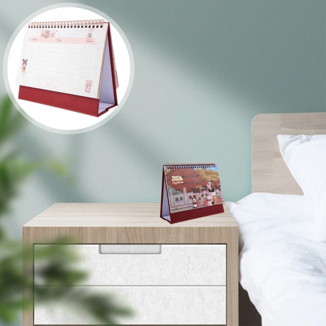 CARTOON CALENDAR 2024 Schedule Book Schedules Desktop Decor £9.10