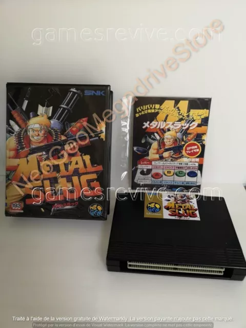 Metal slug -  NEO GEO MSNK AES GAME " Convert " NEW SOFT BOX