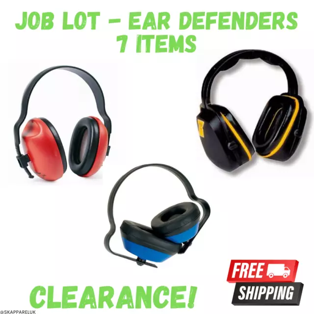 Job Lot of Ear defenders Protectors - 7 items - New - Mixed box