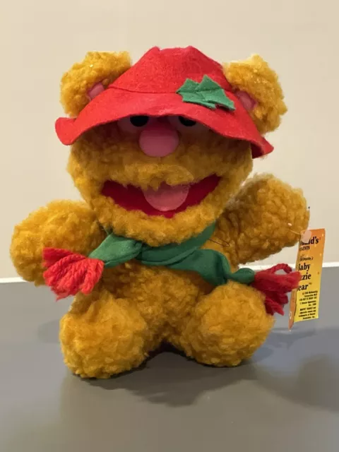 Vintage McDonalds Baby Fozzie Bear Plush Jim Henson Muppet Babies 1988 with Tag