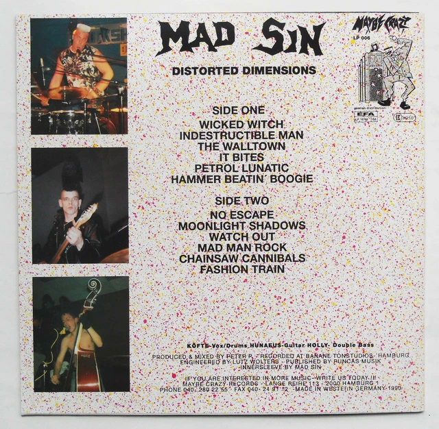MAD SIN Distorted Dimensions LP Meteors Coffin Nails Nekromantix