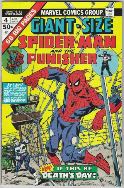 GIANT SIZE SPIDERMAN 4 VFNM 3rd APPEARANCE PUNISHER 1975 AMAZING 1st MAGNUM