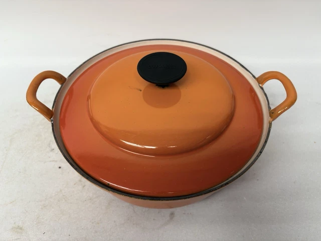 Plat Rond En Fonte Émaillée Cousances N°18 - Rouge - Made In France