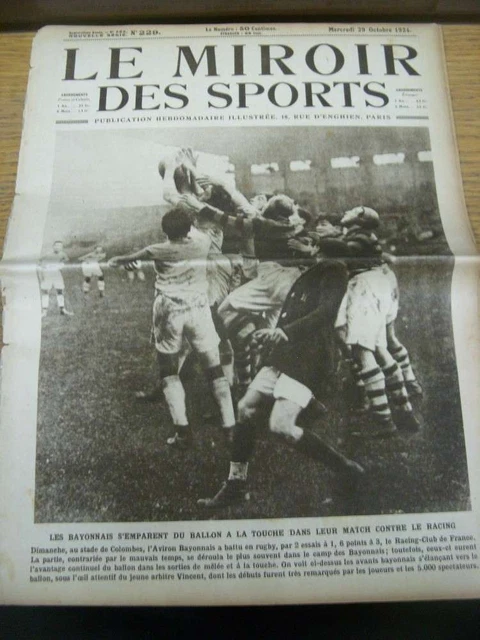 Almanach 'Le Miroir Des Sports' De 1934 - Document Vintage En Français, Occasion