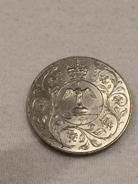 Collectors Coin 1977 Silver Jubilee Crown Queen Elizabeth II