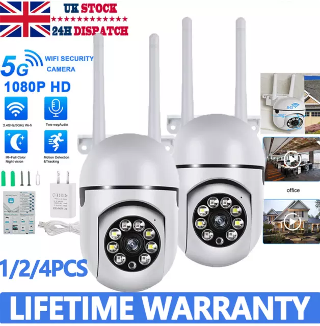 1/2X 1080P IP Camera Wireless WIFI CCTV HD PTZ Smart Home Security System IR Cam