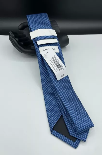 Calvin Klein Men's Polyester Neck Tie ~ Blue ~ Steel Micro Solid ~ MSRP: $69.50 3