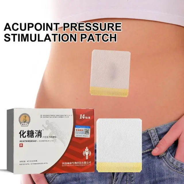14 PCS Hua Tang Xiao Acupoint Stickers for Pressure Stimulation and Pain