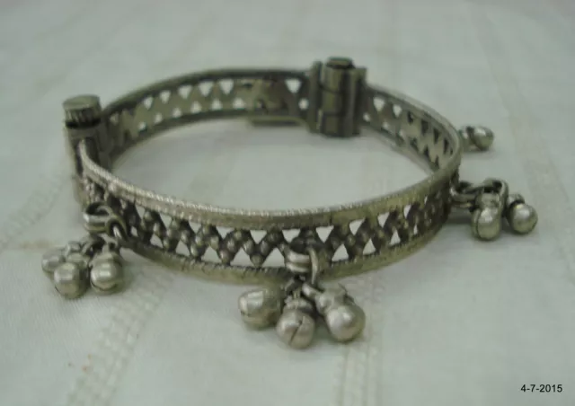 vintage antique tribal jewelry old silver bracelet bangle cuff india