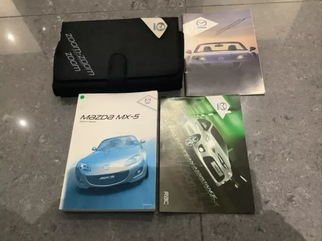 Mazda Mx5 Mk3 Mk3.5 Nc Nc2 (2009-2012) Handbook Owners Manual & Wallet (2010)