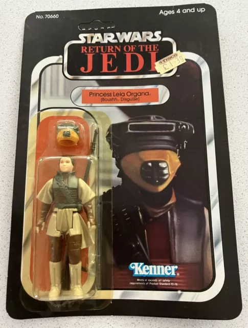 Figura Vintage Star Wars - Principessa Leia Boushh - Rotj Kenner Cardata 1983