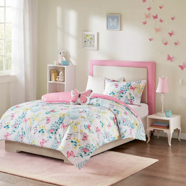 Mi Zone Kids Cynthia Printed Butterfly Comforter Set