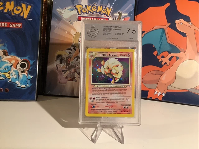 Pokemon Karte Card Arkani Arcanine light helles Neo Destiny holo PGS/PSA 7.5 Nm