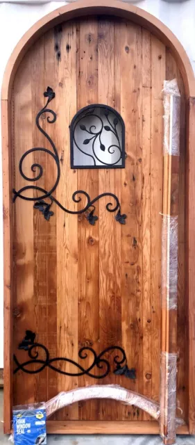 Rustic reclaimed solid Doug Fir door window U choose dimension storybook