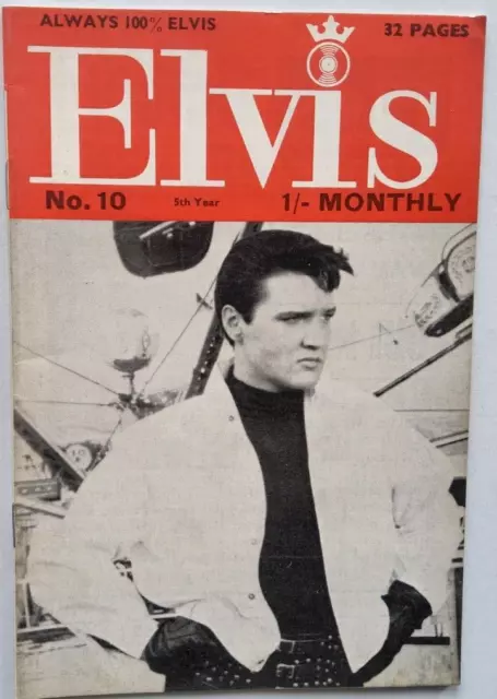 Elvis Presley Monthly Magazine issue No 10 Rock n Roll original fanclub booklet