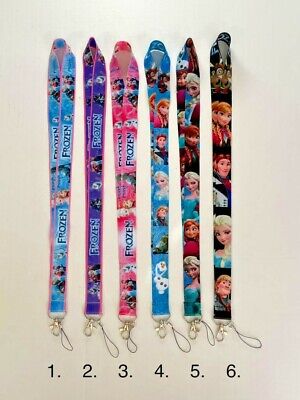 Disney Theme Frozen & Friends Lanyard Keychain Badge ID Card Holder Strap