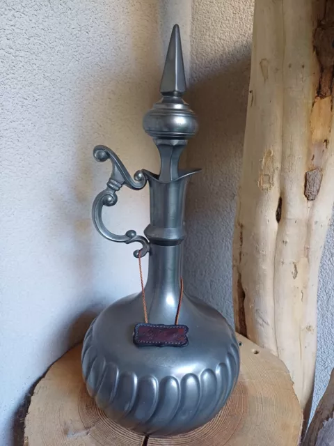 Antique Eagle Carafe Queens Zinn Edeltin Pure Tin Real Pewter Holland