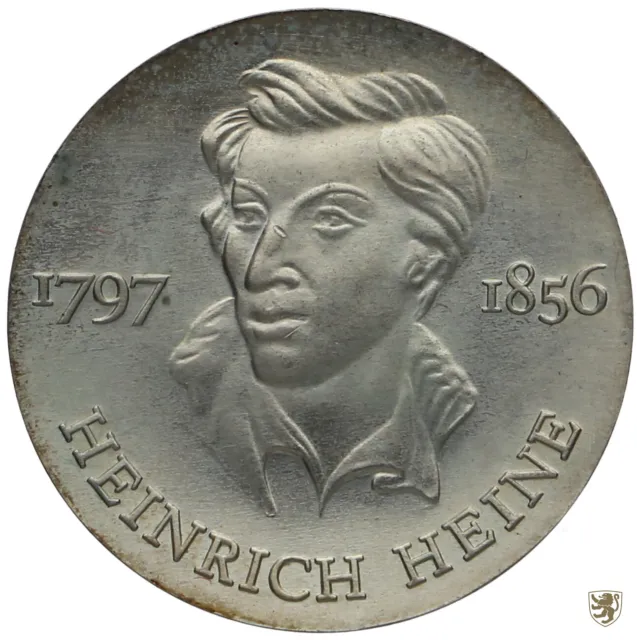 DDR, 10 Mark, 1972, Heinrich Heine, Jg. 1542, unzirkuliert