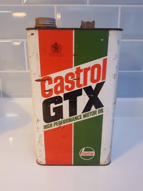 Castrol GTX Can Tin Display Garage Mancave Automobilia Petroliana Vintage Rare