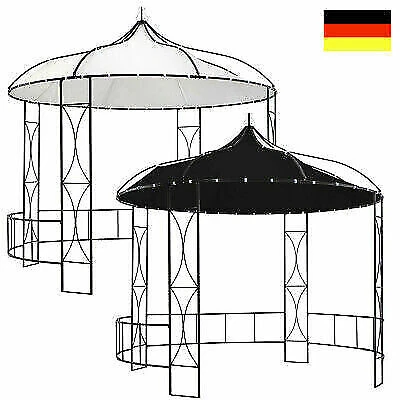 Pavillon Metall Gartenpavillon Partyzelt Festzelt 300cm Rund, Dach Wasserdicht