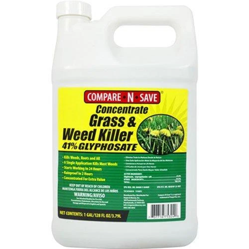 Compare-N-Save Concentrate Grass and Weed Killer, 41-Percent Glyphosate 1-Gallon