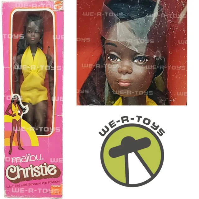 Barbie Malibu Christie Puppe Afrikanisch American 1975 Mattel Nr. 7745 Gelb NRFB