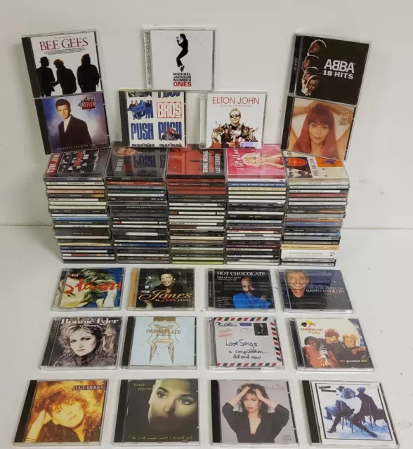 130 x 80er Jahre Pop CD Restposten - Rick Astley Bros Elton John Cher Michael Jackson 9