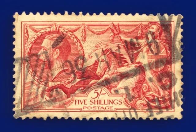 1934 SG451 5s Bright Rose-Red N74 London Chief Office 9 MAR 36 GU Cat £85 dhik