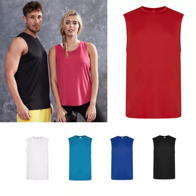 AWDis Just Cool Smooth Sports Vest - Men's Polyester Gym/Sports/Training Tank