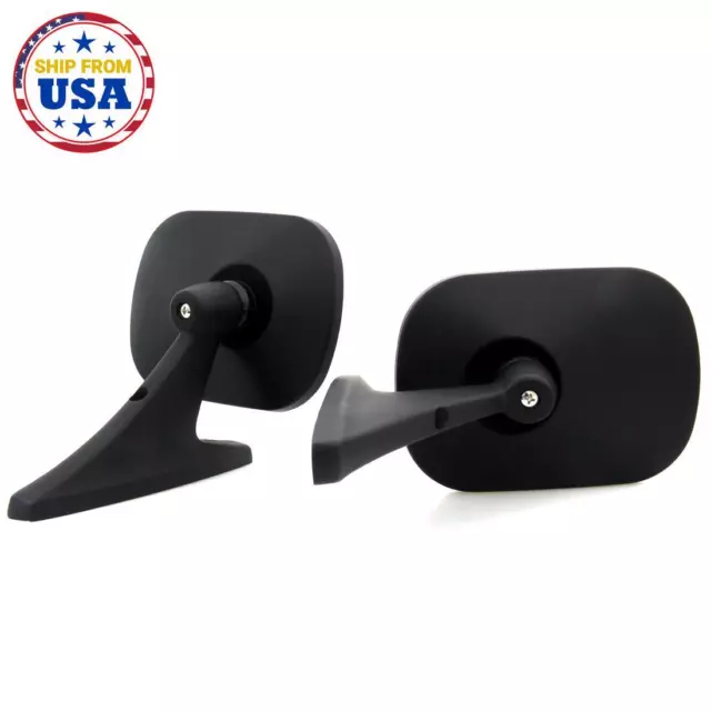 BLACK DOOR MIRROR NEW 2pcs FOR Chevrolet 350 de Ville Caprice Classic 1971-1984