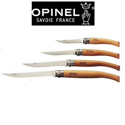 Opinel COLTELLO OPINEL SLIM PADOUK FILETTO CUCINA LAMA INOX CON BLOCCO GAMMA COMPLETA 