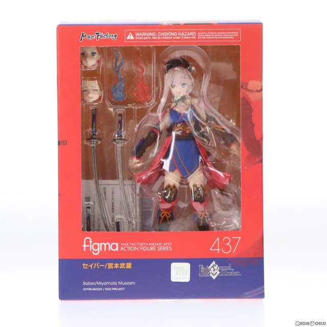 MAX FACTORY FIGMA Fate Grand Order Saber Musashi Miyamoto ABS PVC ...