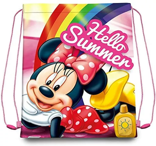 Sacca Borsa Zaino Zainetto Minnie Disney Bambina Scuola E Tempo Libero Viaggio